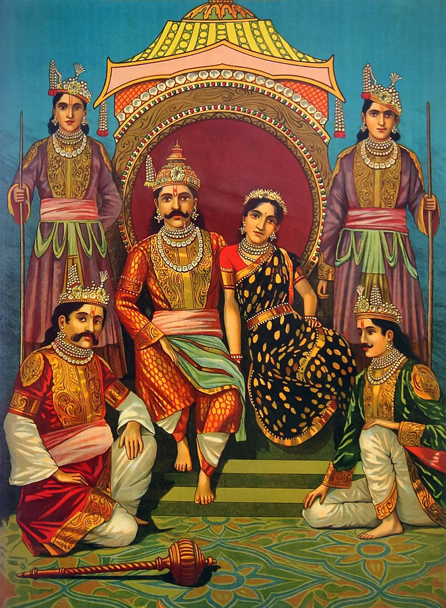 Depiction of Yudhiṣṭhira by Raja Ravi Varma