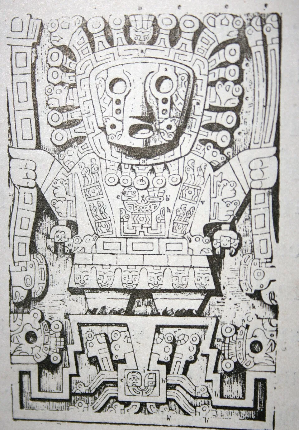 Depiction of Viracocha by Charles Wiener