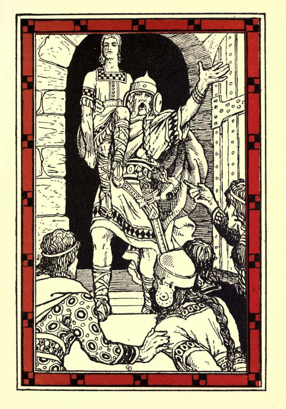 Depiction of Fergus mac Róich by George Denham
