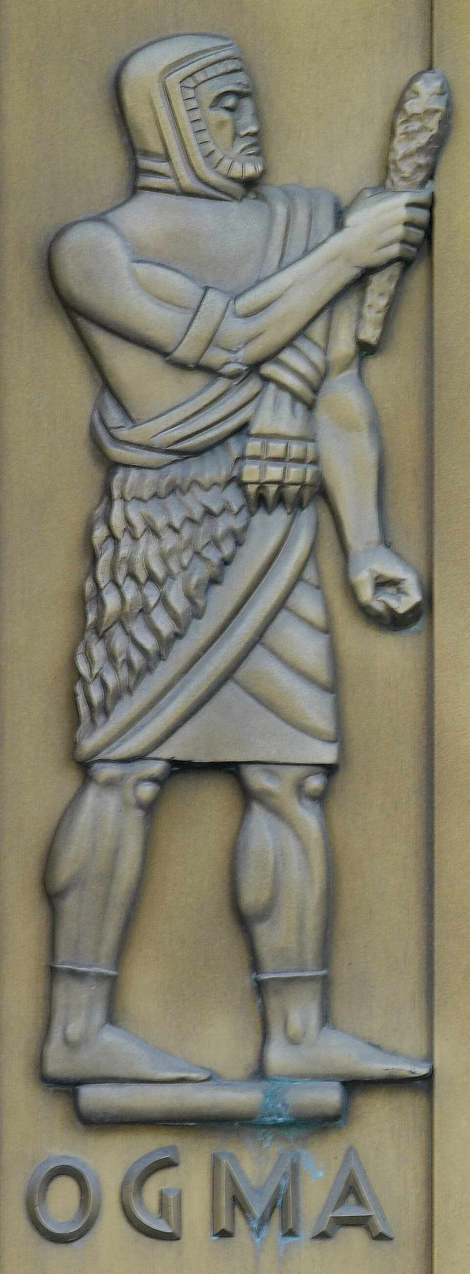 Depiction of Ogma by Artist is Lee Lawrie (1877–1963). Photographed 2007 by Carol Highsmith (1946–), who explicitly placed the photograph in the public domain.