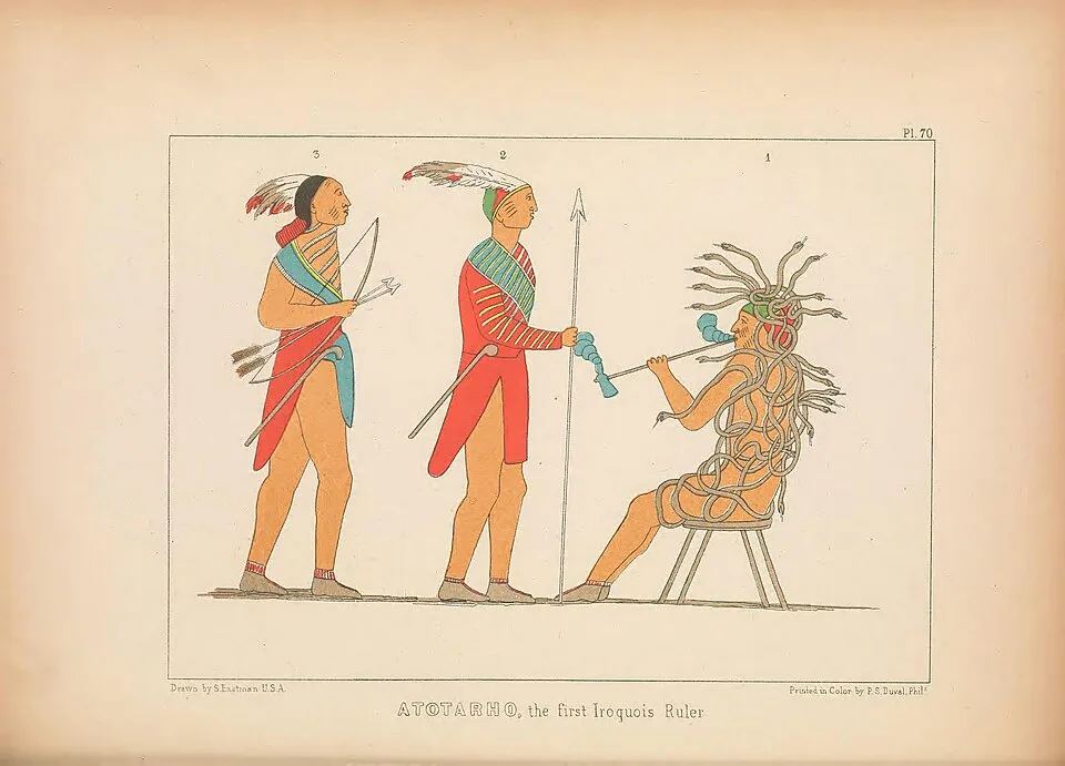 Depiction of Atotarho by Seth Eastman