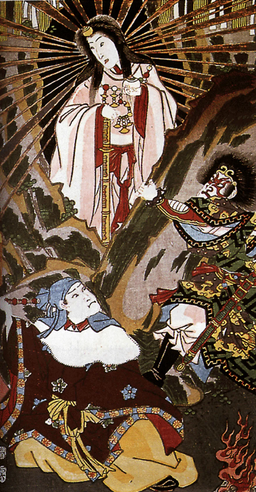 Depiction of Amaterasu by Utagawa Kunisada (歌川国貞; b. 1786, d. 1865)