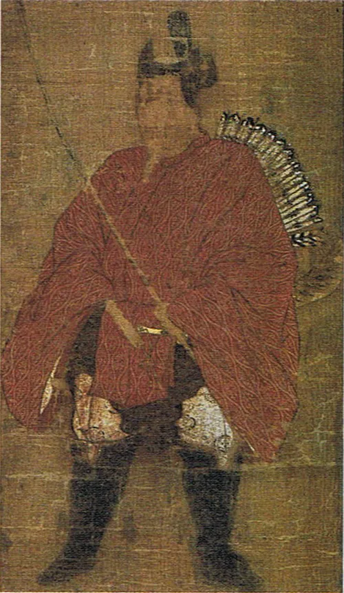 Depiction of Tameyoshi by Usiwakamaru