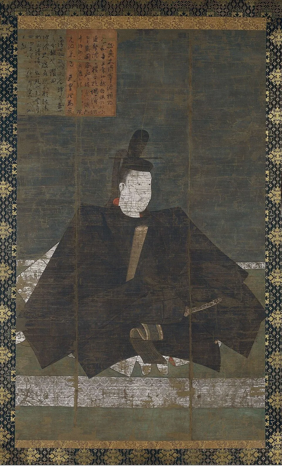 Depiction of Yoritomo by unknown (School of/style of: Fujiwara no Takanobu (藤原隆信))