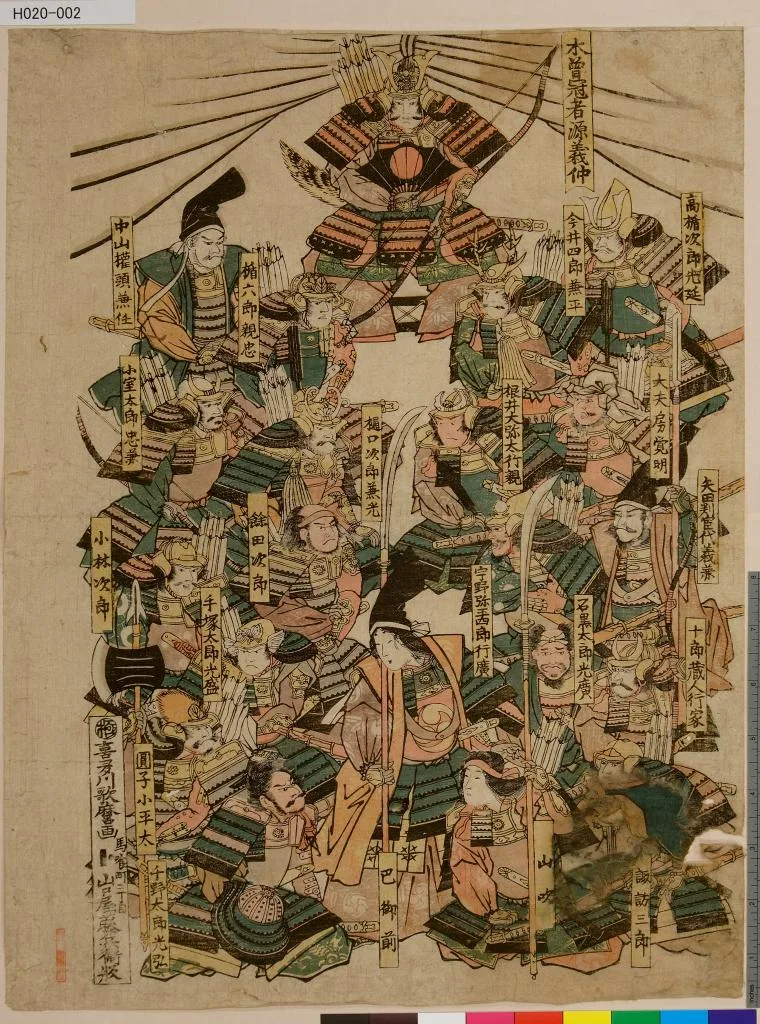 Depiction of Yoshinaka by Kitagawa Utamaro II（late 18th century-early 19th century）
