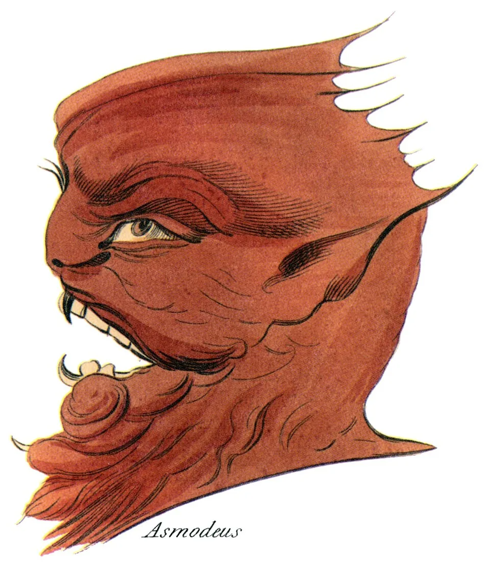 Depiction of Ashmedai by Francis Barrett, R. Griffith