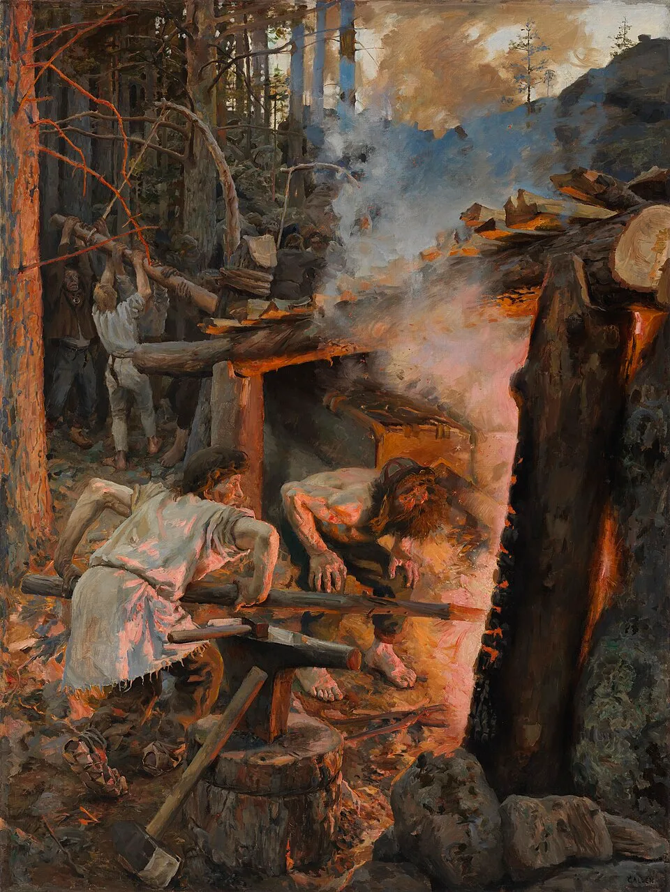 Depiction of Ilmarinen the Sky-Smith by Akseli Gallen-Kallela