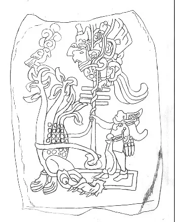 Depiction of Vucub Caquix by Siyajkak