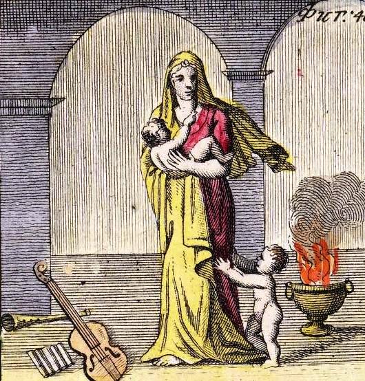 Depiction of Zarni An, the Golden Woman by Lyonnois, abbé, 1730-1806. no2001095007 Ushakov, S