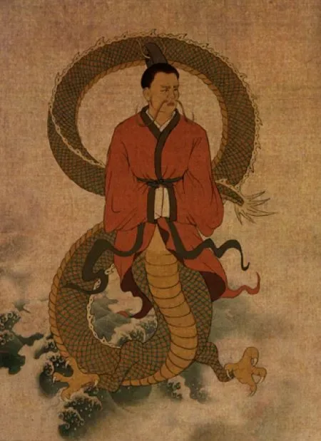 Depiction of Habaek by Kwak Hee-yeon
