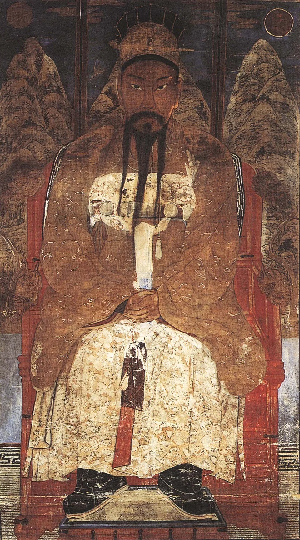 Depiction of Tangun Wanggeom by Chae Yong-sin (1850-1941)