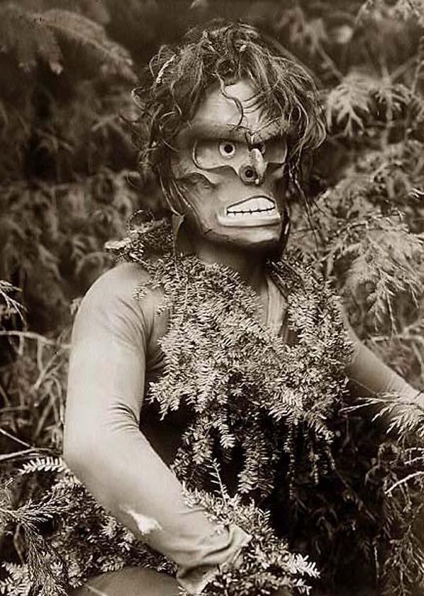 Depiction of Wild Man of the Woods by Edward S. Curtis
