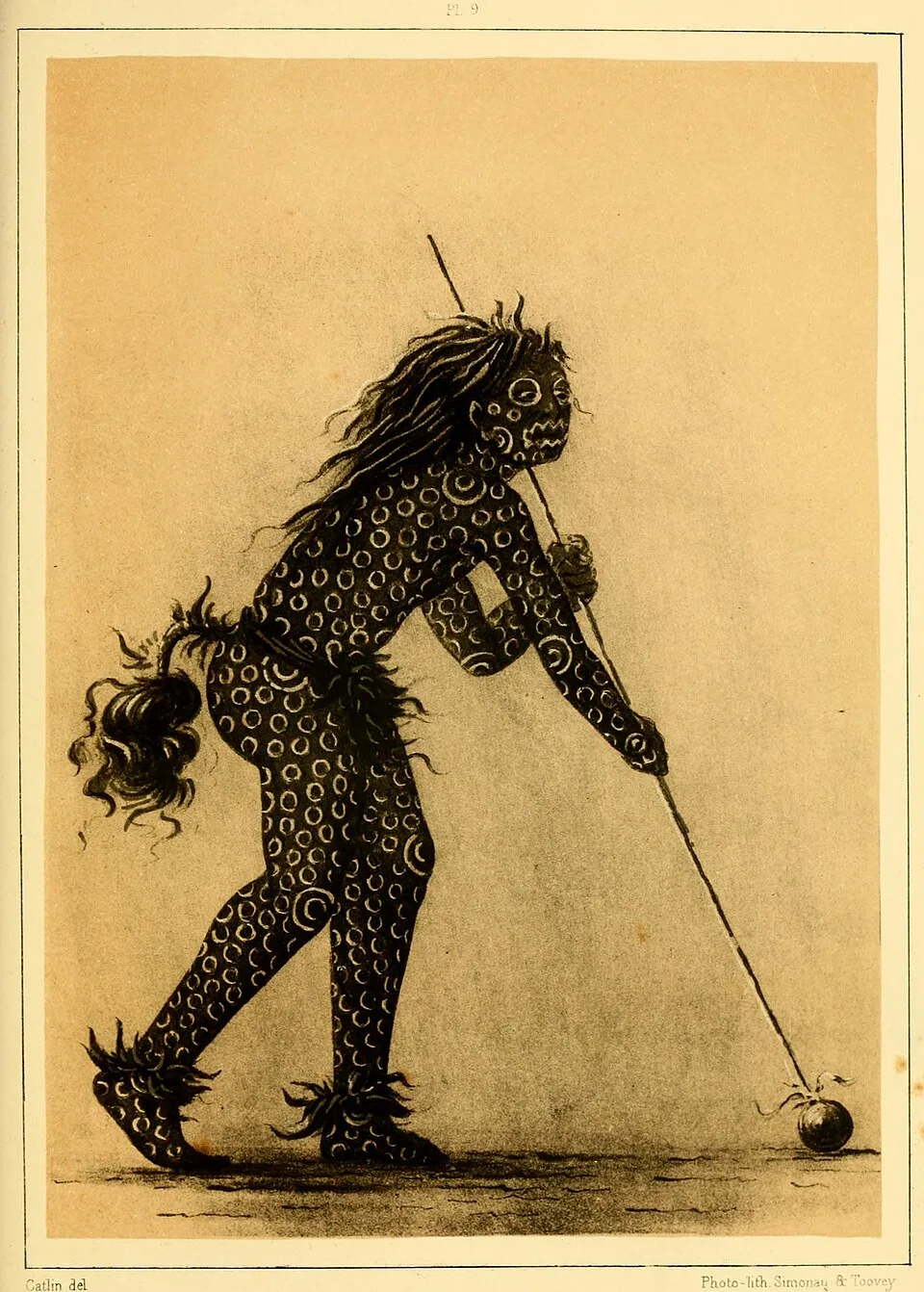 Depiction of The Foolish One by George Catlin (1796-1872)