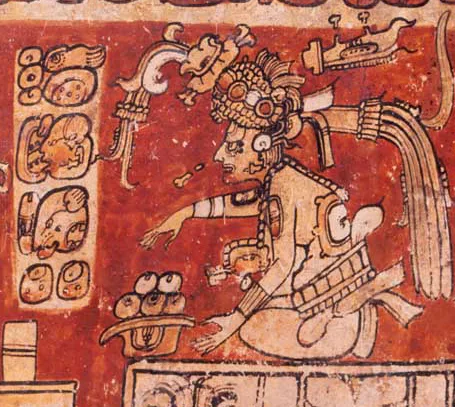 Depiction of Itzamna by unknown Maya artist