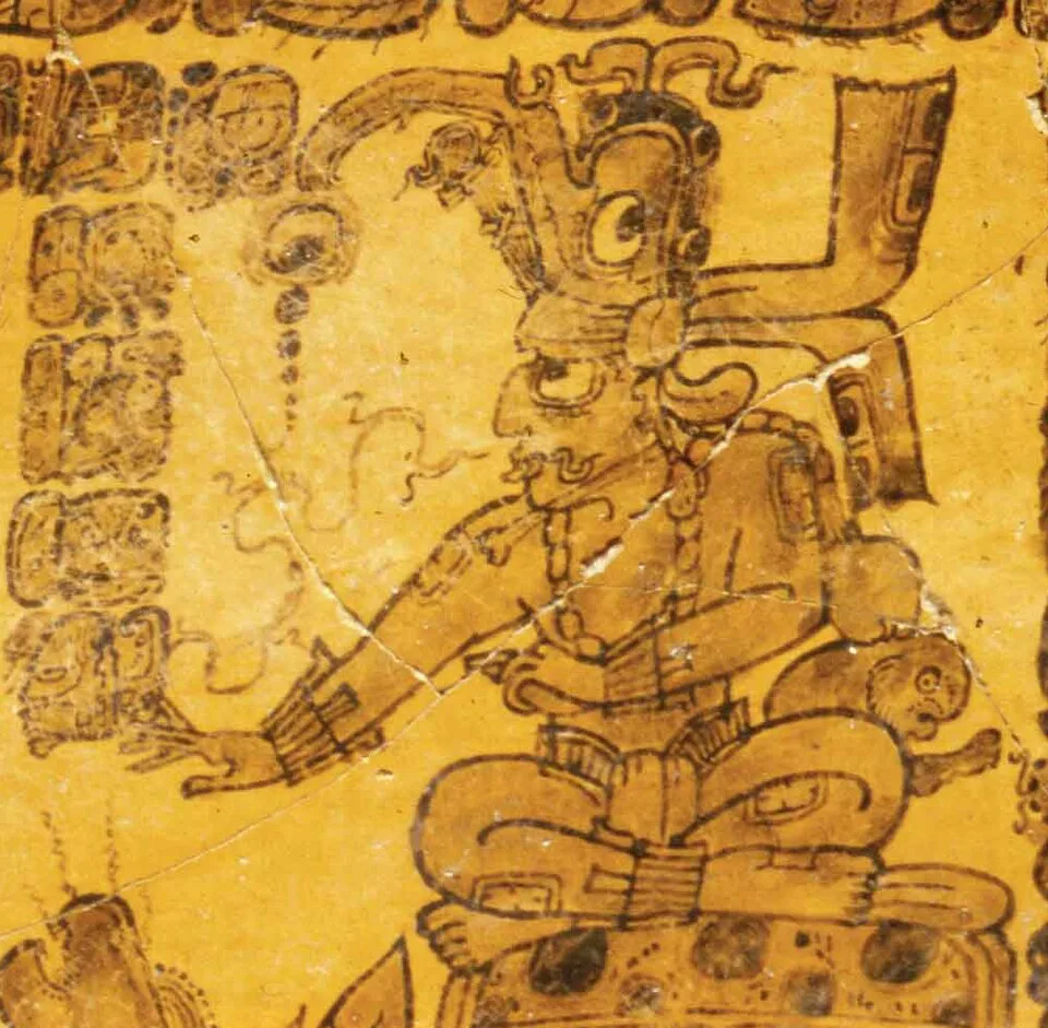 Depiction of Kinich Ahau by unknown Maya artist