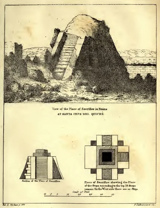 Depiction of Tohil by Frederick Catherwood