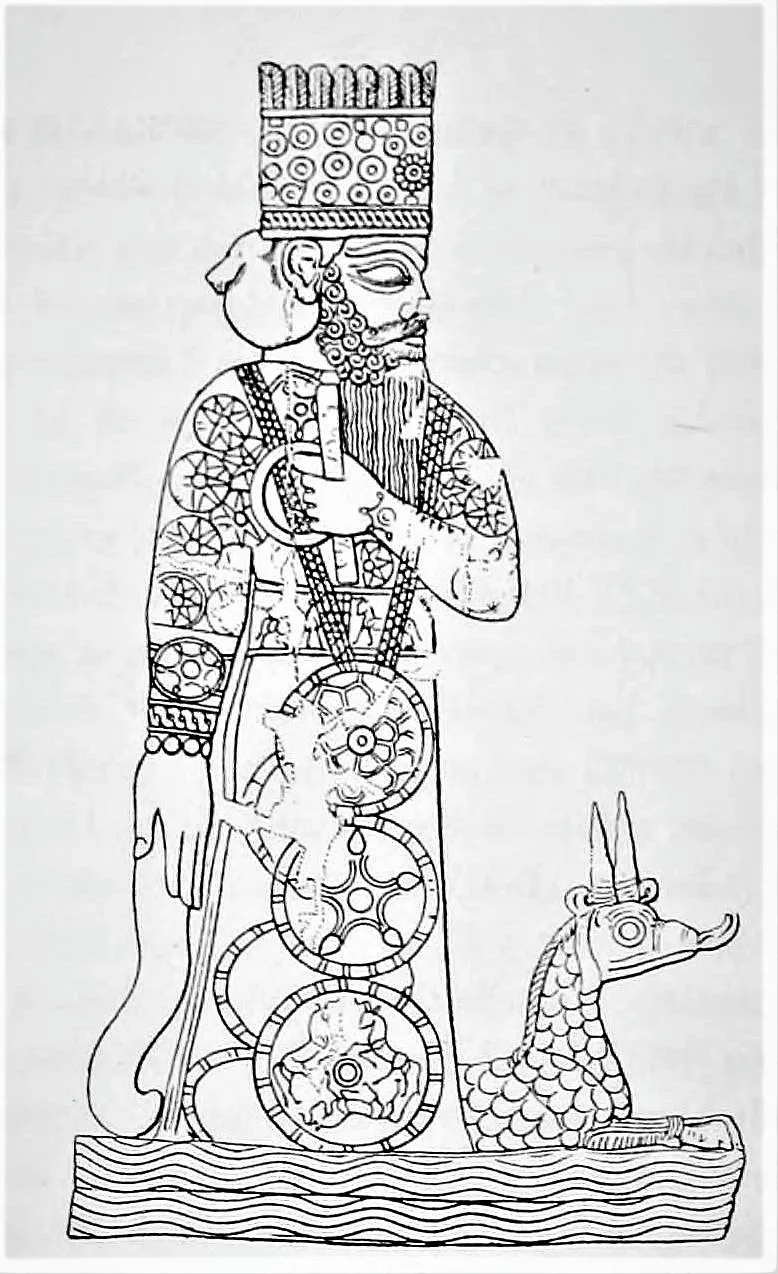 Depiction of Marduk by Franz Heinrich Weißbach