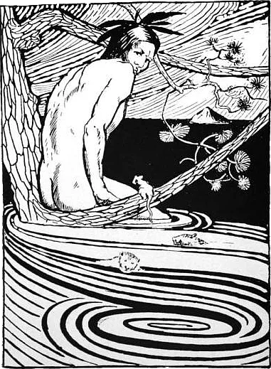 Depiction of Nanabozho by R. C. Armour