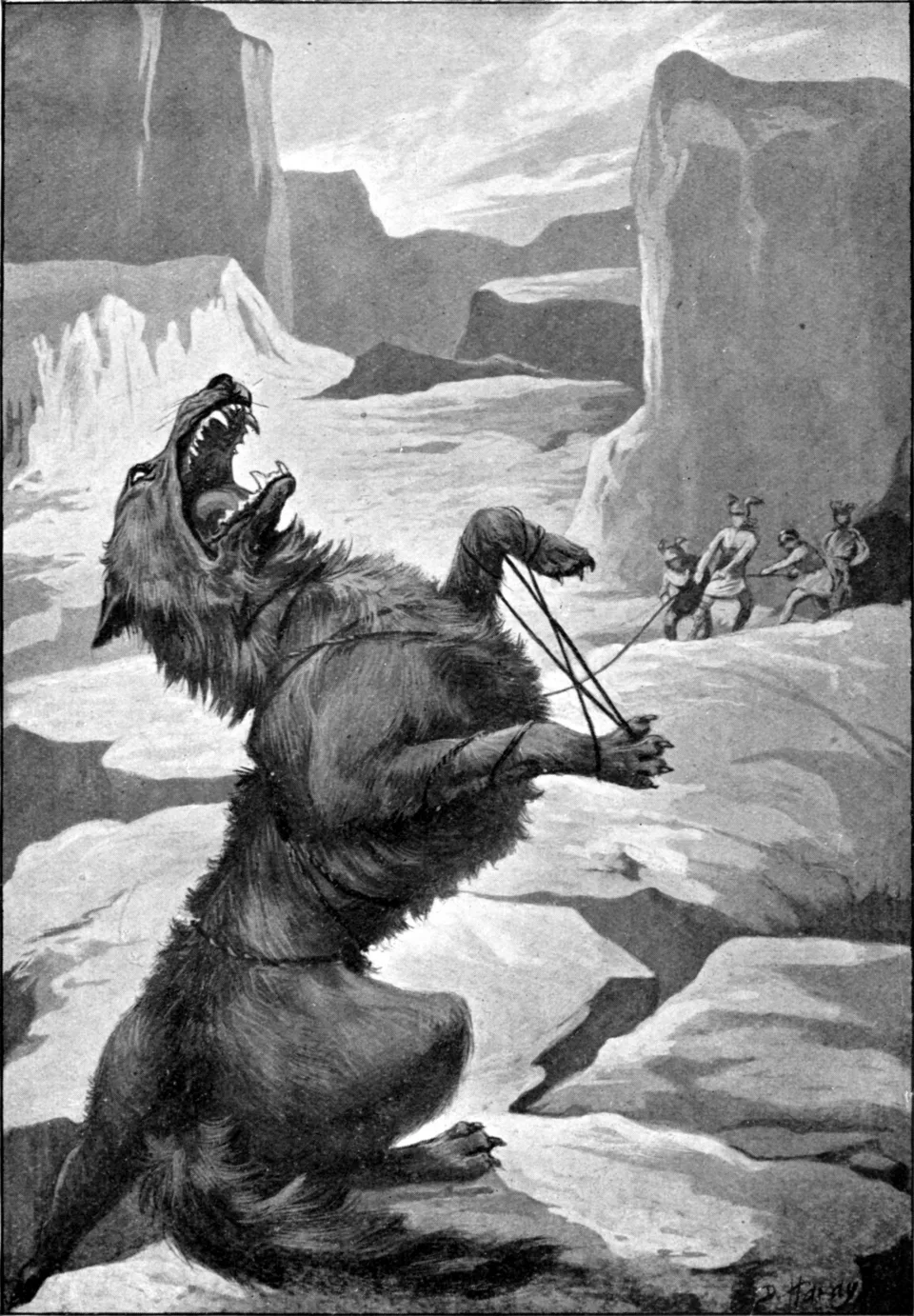 Depiction of Fenrir by Mabel Dorothy Hardy