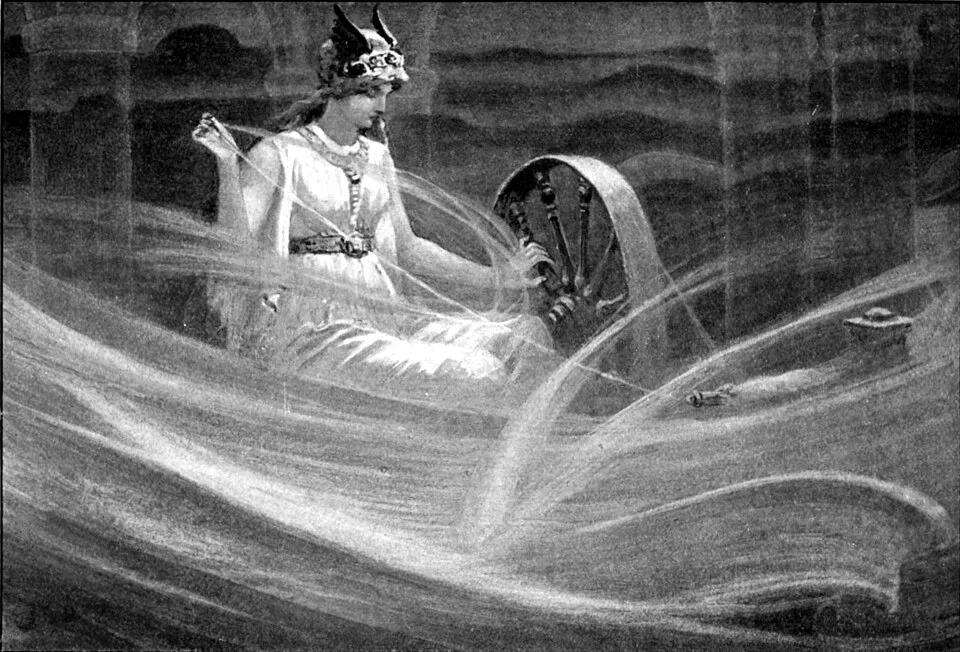 Depiction of Frigg by John Charles Dollman