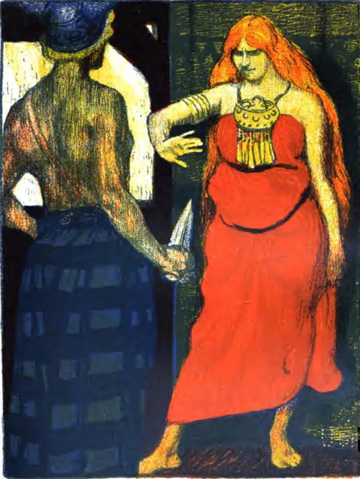 Depiction of Gerðr by Robert Engels (1866-1920).