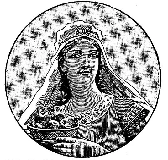 Depiction of Iðunn by Unknown author