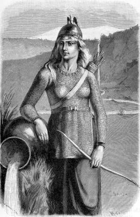 Depiction of Skaði
