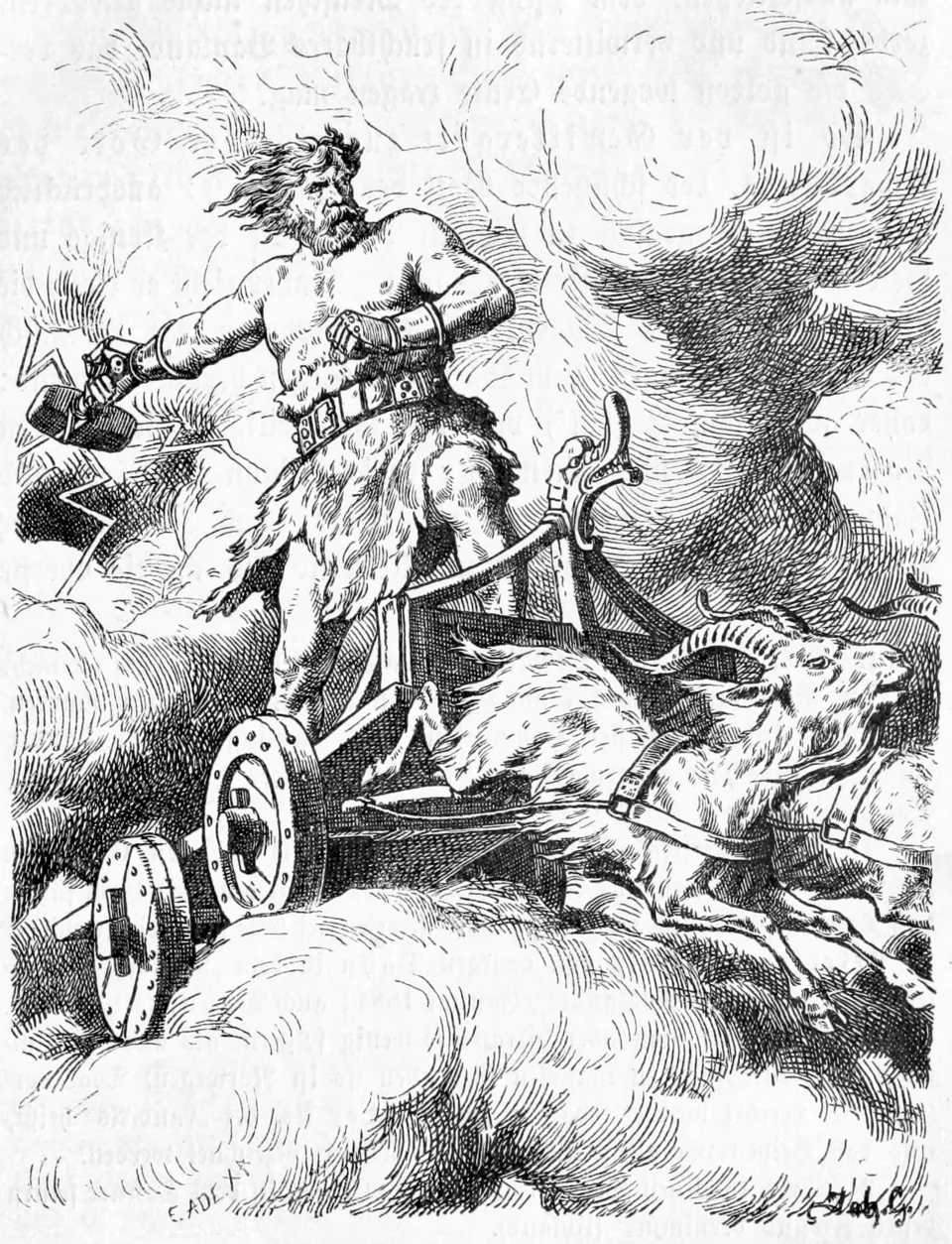 Depiction of Thor by Johannes Gehrts (1855–1921)