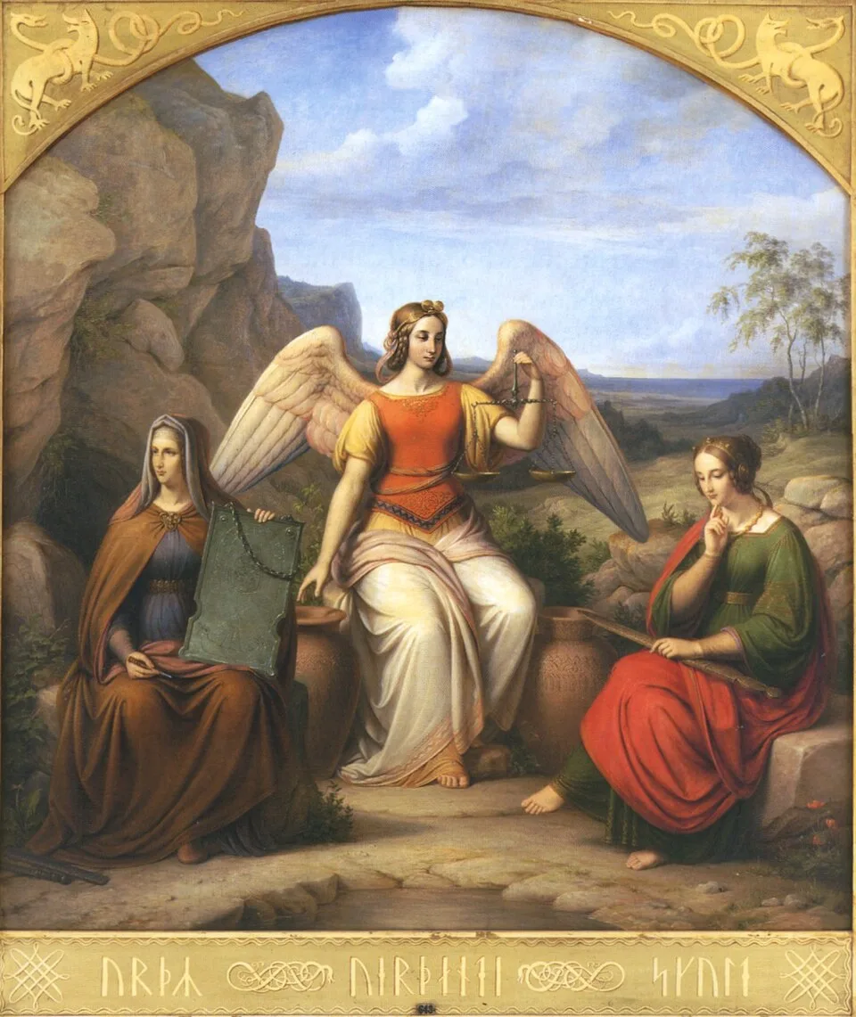 Depiction of Verðandi by Johan Ludwig Lund