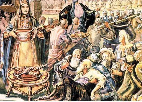 Depiction of Satana by Makharbek Tuganov