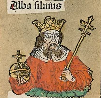 Depiction of Alba Silvius by Michel Wolgemut, Wilhelm Pleydenwurff