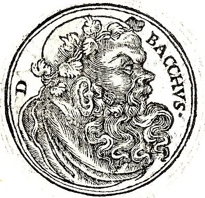 Depiction of Liber Pater by Published by Guillaume Rouille (1518?-1589)