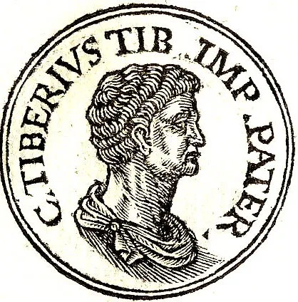 Depiction of Tiberius Claudius Nero by Published by Guillaume Rouille (1518?-1589)