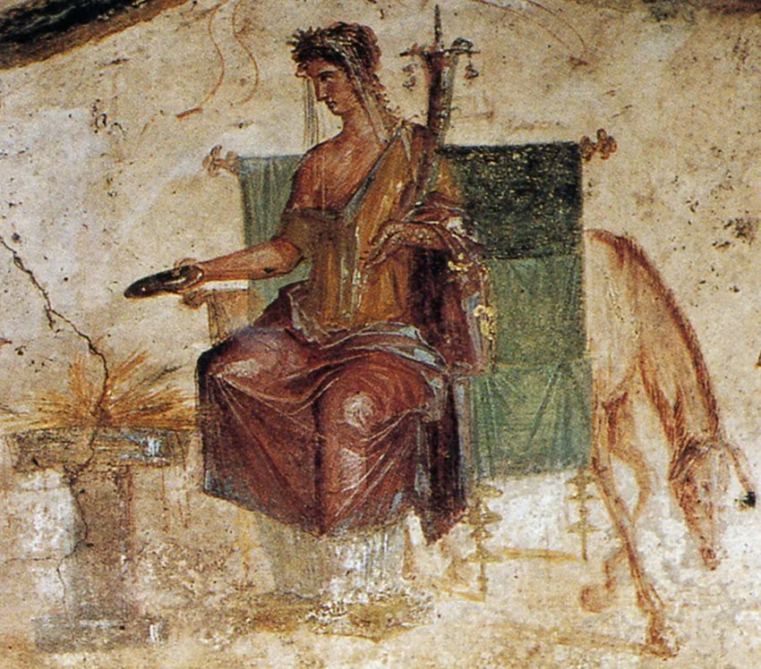 Depiction of Vesta by Mario Enzo Migliori