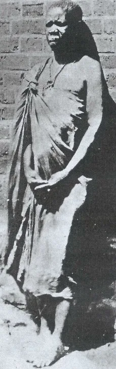 Depiction of Spirit-Medium of Nehanda by Crop of File:Nehanda Nyakasikana et Sekuru Kaguvi.jpg
