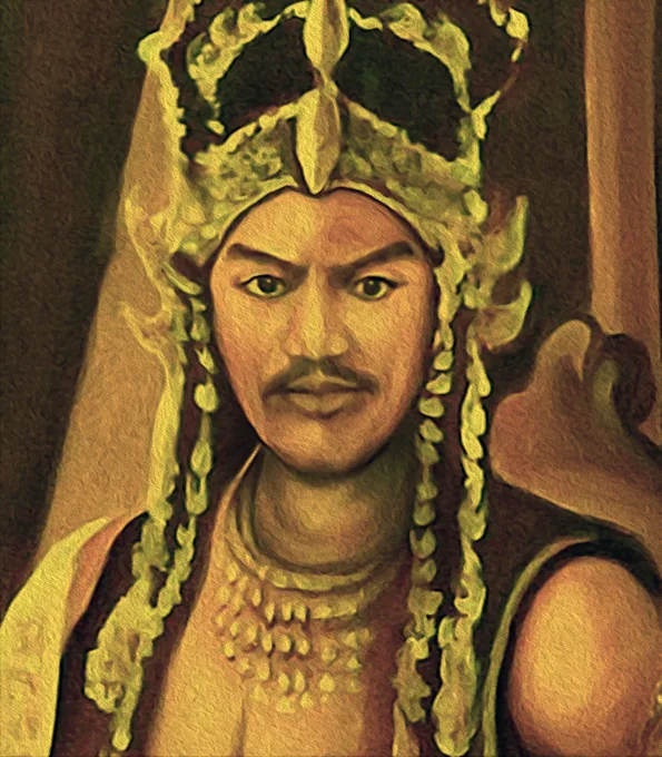 Depiction of Prabu Siliwangi by Unknown author