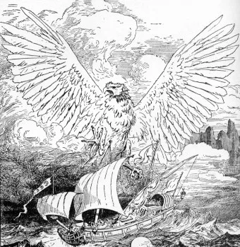 Depiction of Rukh bav by User Caltrop on en.wikipedia