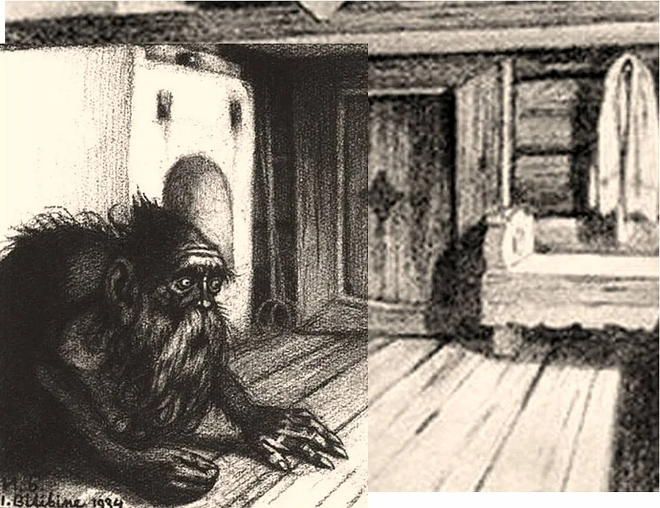 Depiction of Öy Iyäse by Ivan Bilibin