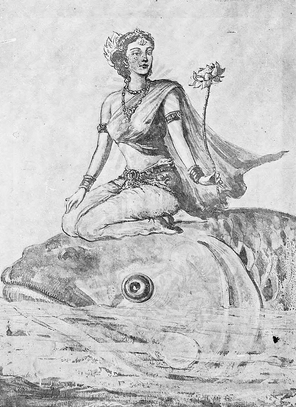 Depiction of Mother of Waters by Sat Kaeosin (dates of birth & date unknown)