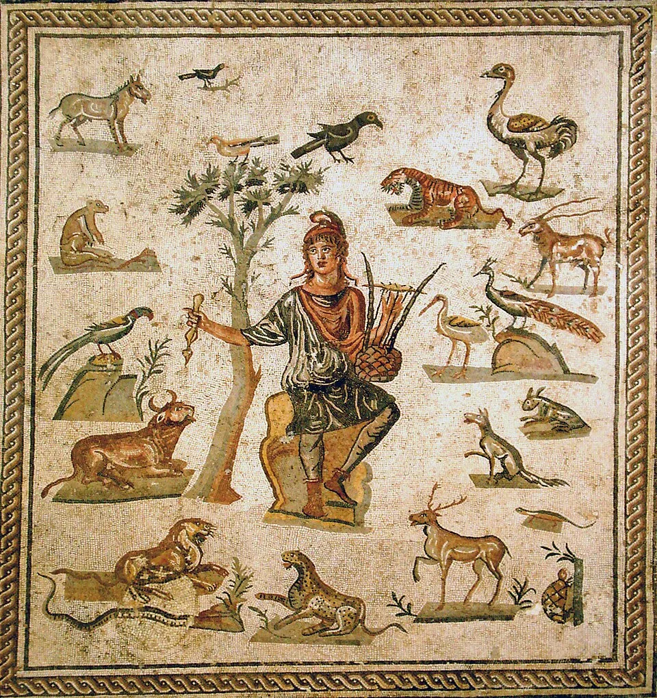 Depiction of Orpheus, the Thracian Singer and Founder of the Mysteries by Giovanni Dall'Orto