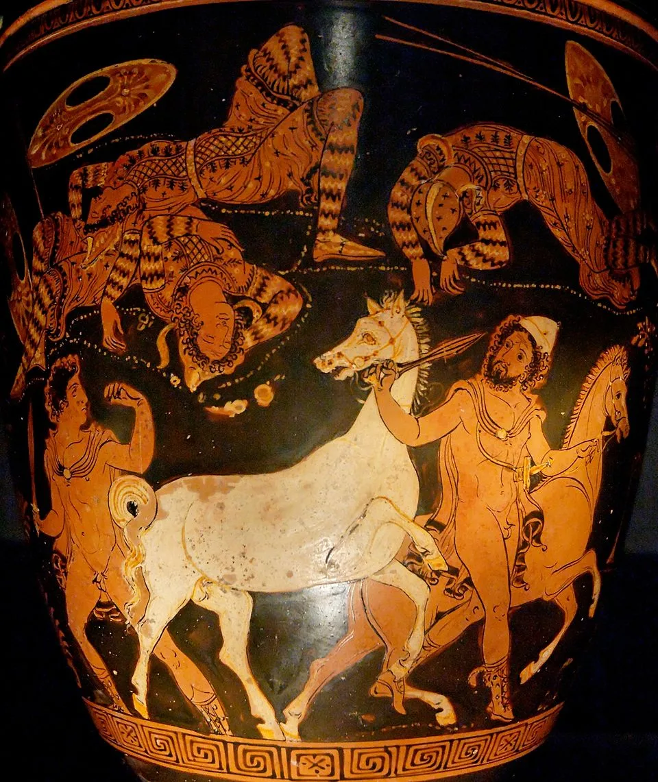 Depiction of Rhesus, the Hero-Daemon of Mount Pangaion by Marie-Lan Nguyen