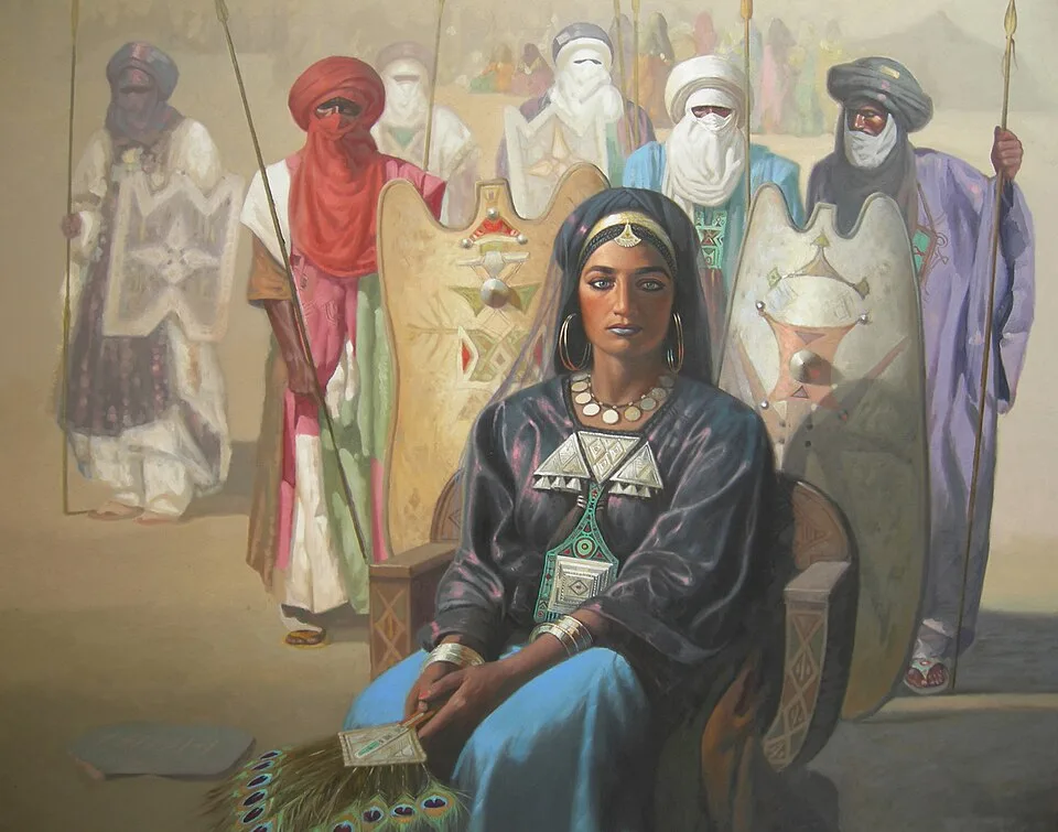 Depiction of Tin Hinan by Hocine Ziani