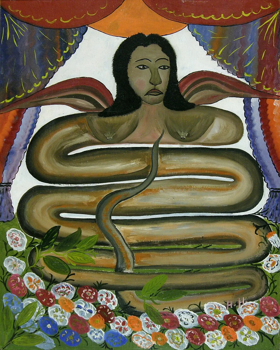 Depiction of Danbala Wedo by Hector Hyppolite