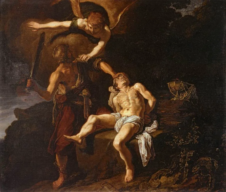 Depiction of Malʾak Yahweh by Pieter Lastman