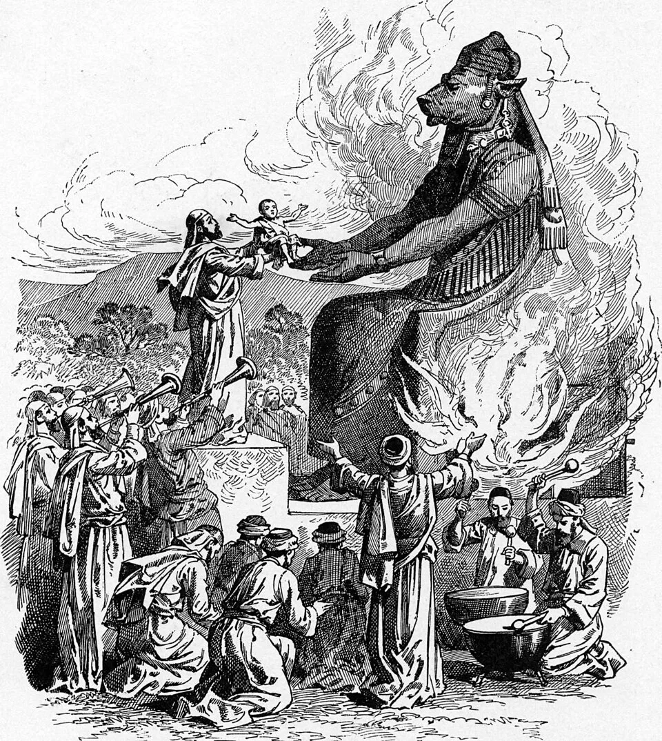 Depiction of Molech by Charles Foster
